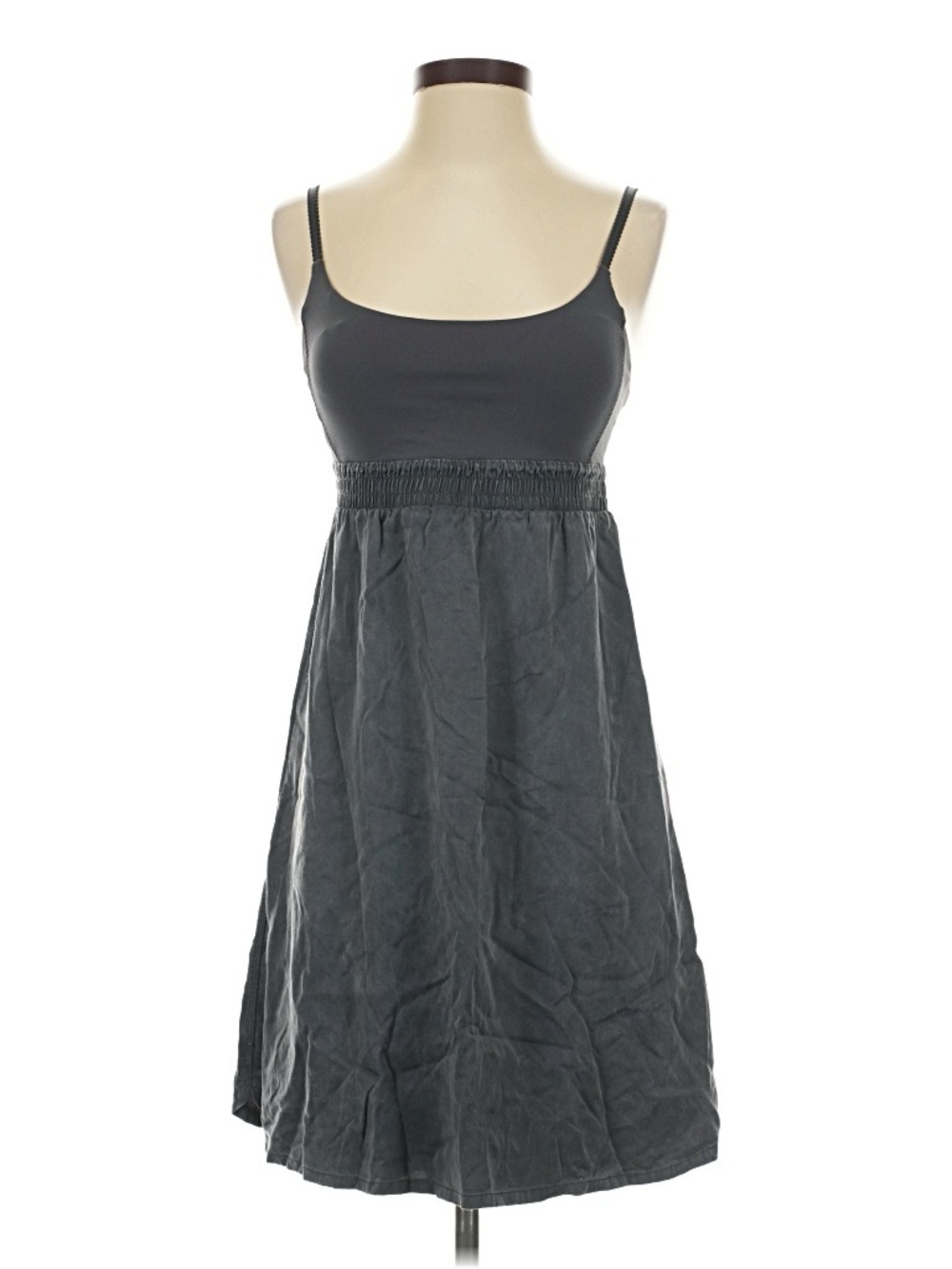 lululemon athletica Black Spaghetti-Strap babydoll Dress with Elastic Waisto